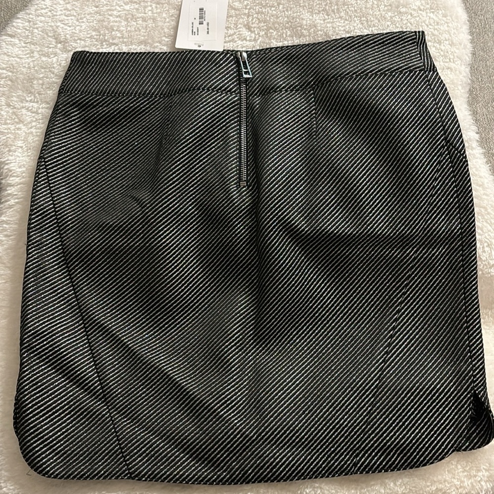 Zadig and Voltaire  black silver mini skirt - Picture 2 of 3
